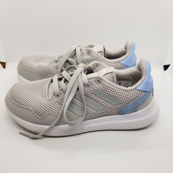 Adidas gray and blue cloudfoam archivo running sneakers size 6.5 - Picture 4 of 10